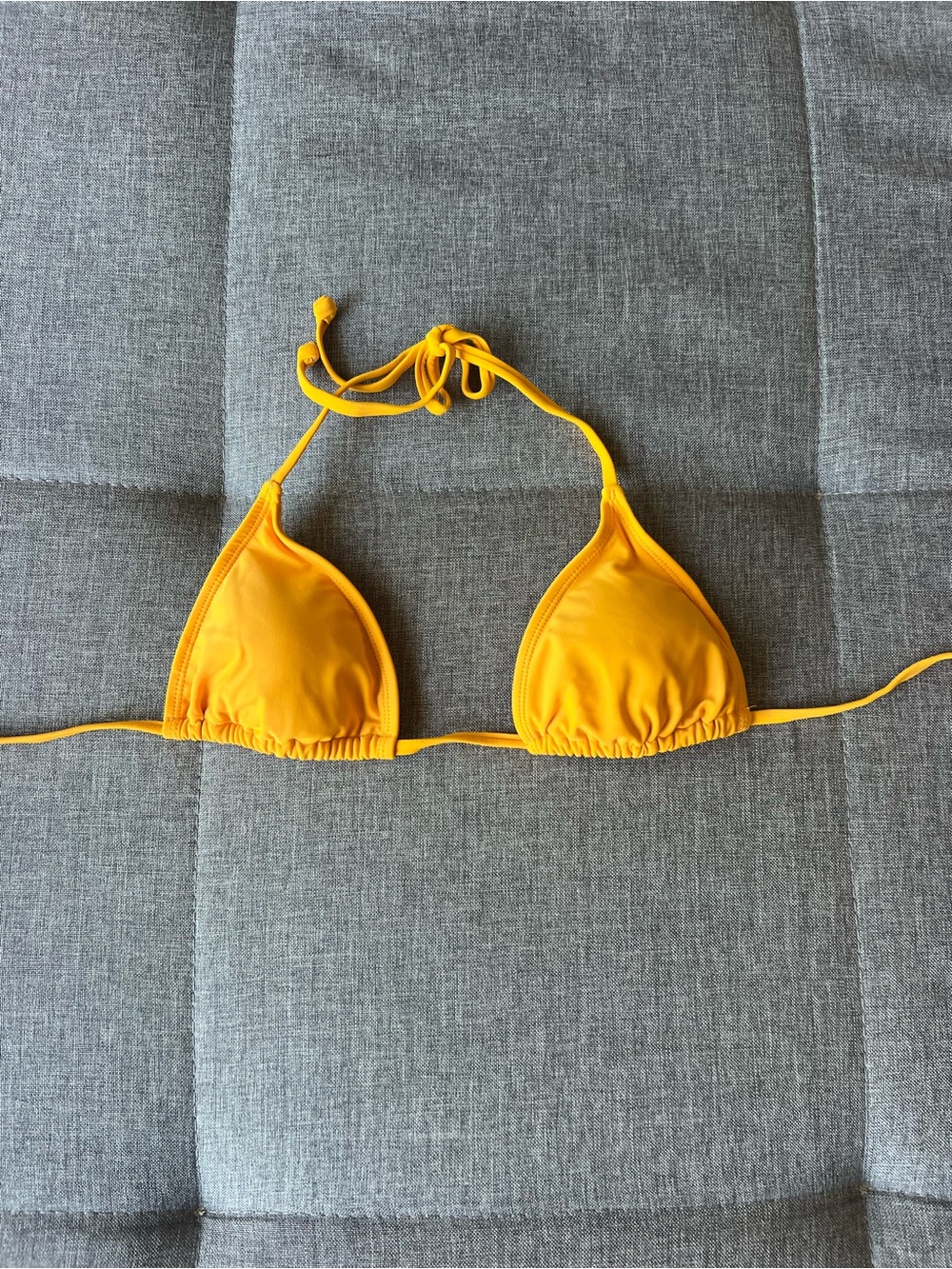 Islander Orange Triangle Bikini Top